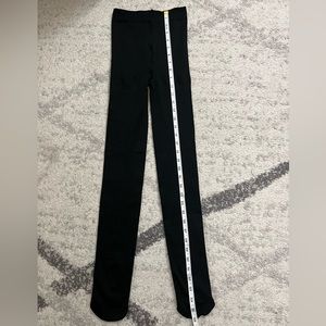 Footed black tights
